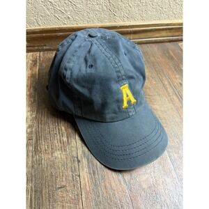 Vtg Abercrombie & Fitch Strapback Hat Logo Y2K Adjustable Embroidered AF Leather